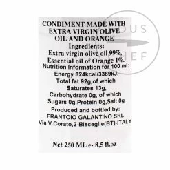 Galantino Puglian Olive Oil With Orange In Terracotta Bottle 250ml 5 Galantino Puglian Olive Oil With Orange In Terracotta Bottle 250ml -Sous Chef Kitchenware GT0014 PuglianOliveOilwithOrangeinTerracottaBottle250ml BoP