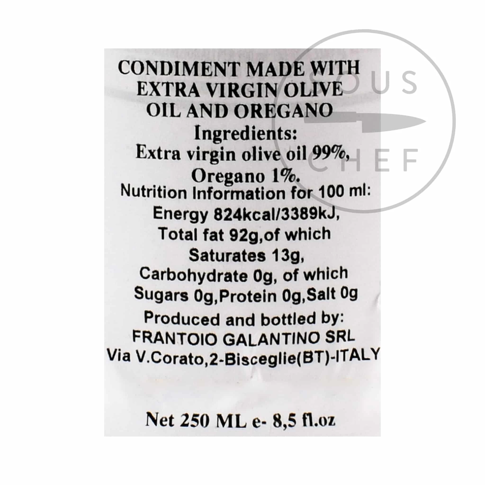 Galantino Short Dated Puglian Olive Oil With Oregano In Terracotta Bottle 250ml 3 Galantino Short Dated Puglian Olive Oil With Oregano In Terracotta Bottle 250ml - Image 3