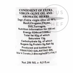 Galantino Puglian Olive Oil With Mixed Herbs In Terracotta Bottle 250ml -Sous Chef Kitchenware GT0016 PuglianOliveOilwithMixedHerbsinTerracottaBottle250ml BoP