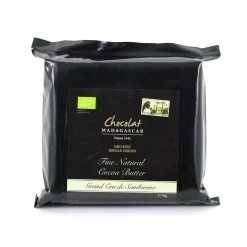 Chocolat Madagascar Organic Fine Undeodorised Cocoa Butter 1kg