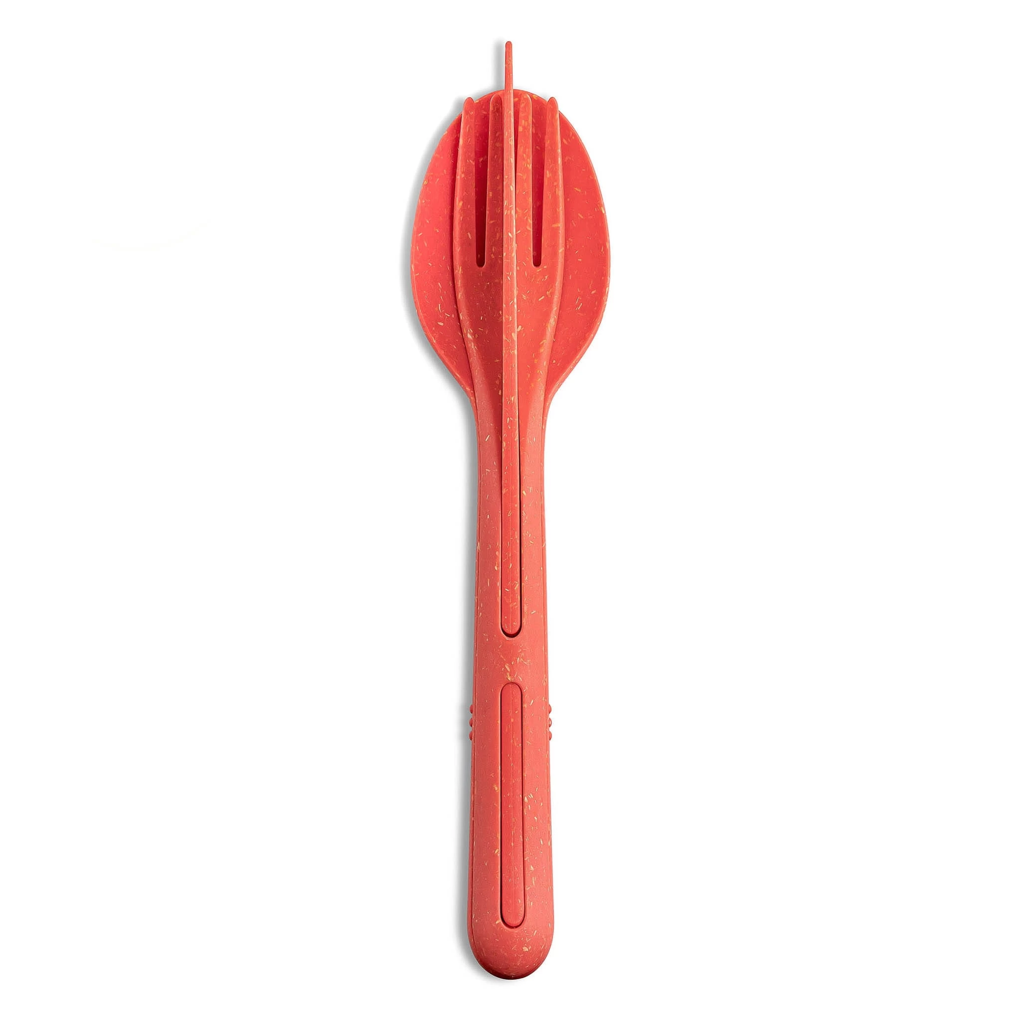 Koziol Klikk Stacking Cutlery Set, Hot Pink 1 Koziol Klikk Stacking Cutlery Set, Hot Pink