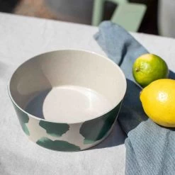 Koziol Green Watercolour Pattern Bowls, Set Of 2 -Sous Chef Kitchenware HU0033KoziolGreenWatercolourPatternBowls Setof2Lifestyle