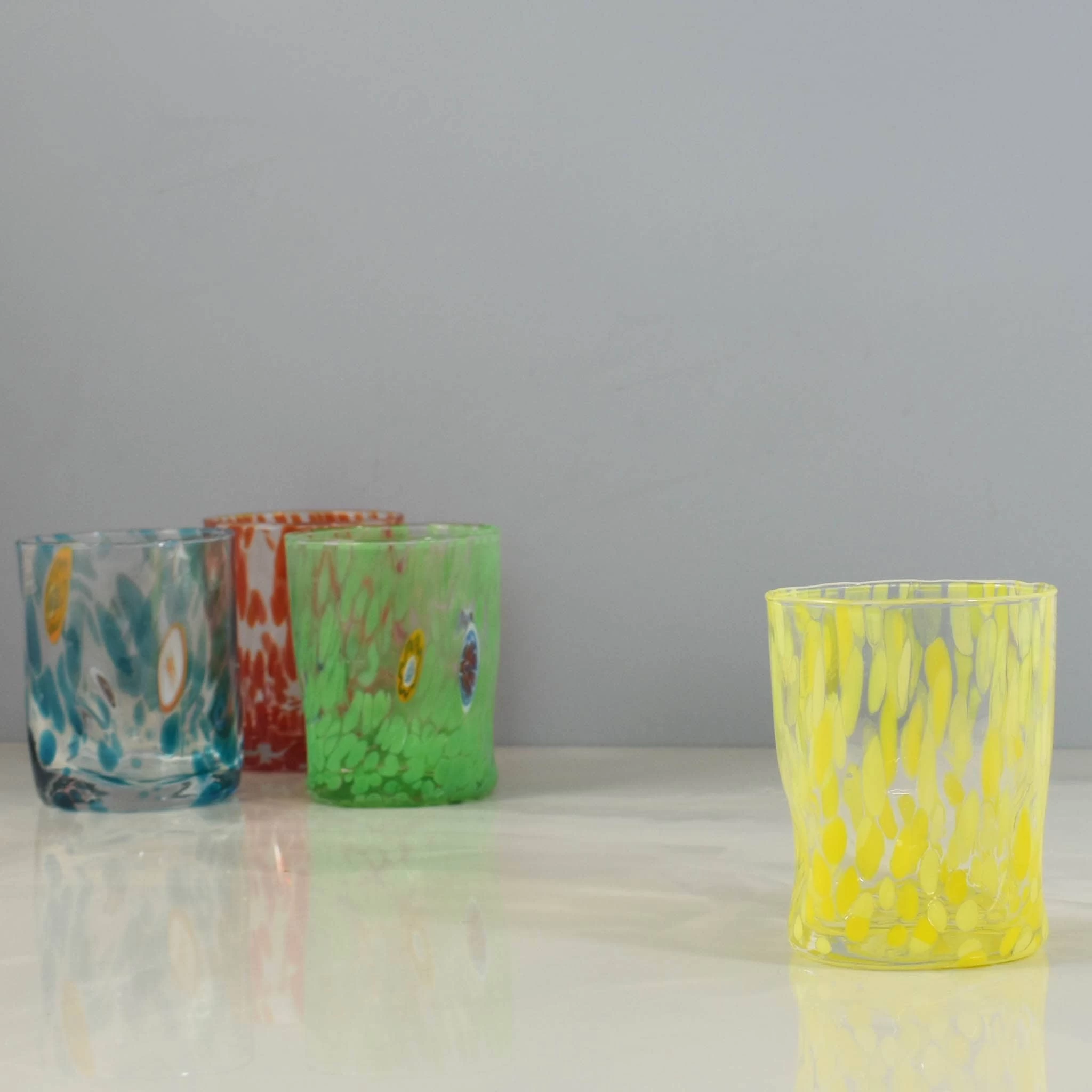 Murano Glass Tumbler, Yellow 6 Murano Glass Tumbler, Yellow - Image 6