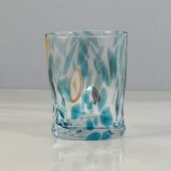 Murano Glass Tumbler, Aquamarine -Sous Chef Kitchenware IA0002MuranoGlassTumbler Aquamarine