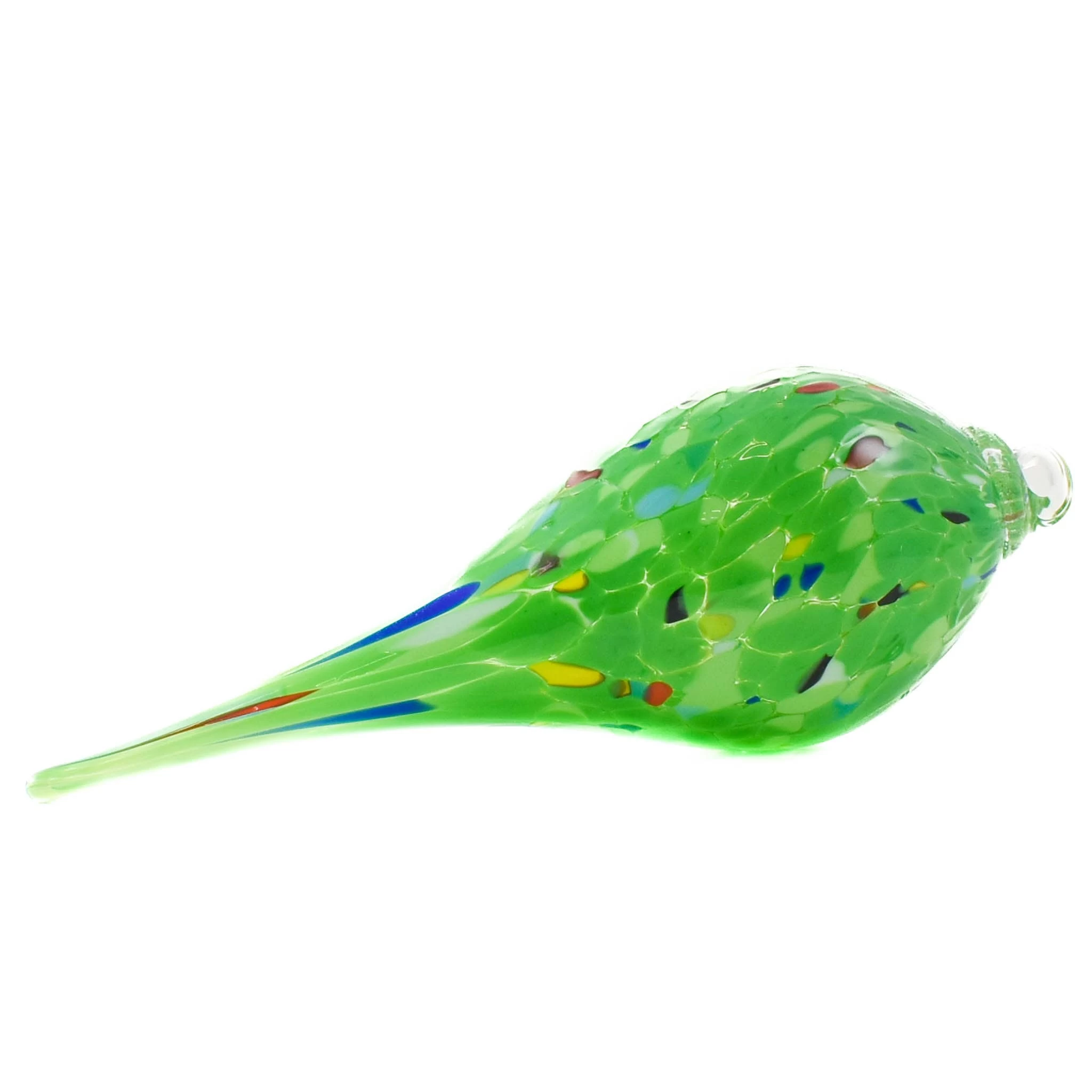 Murano Glass Decorative Teardrop Ornament, Green 2 Murano Glass Decorative Teardrop Ornament, Green - Image 2
