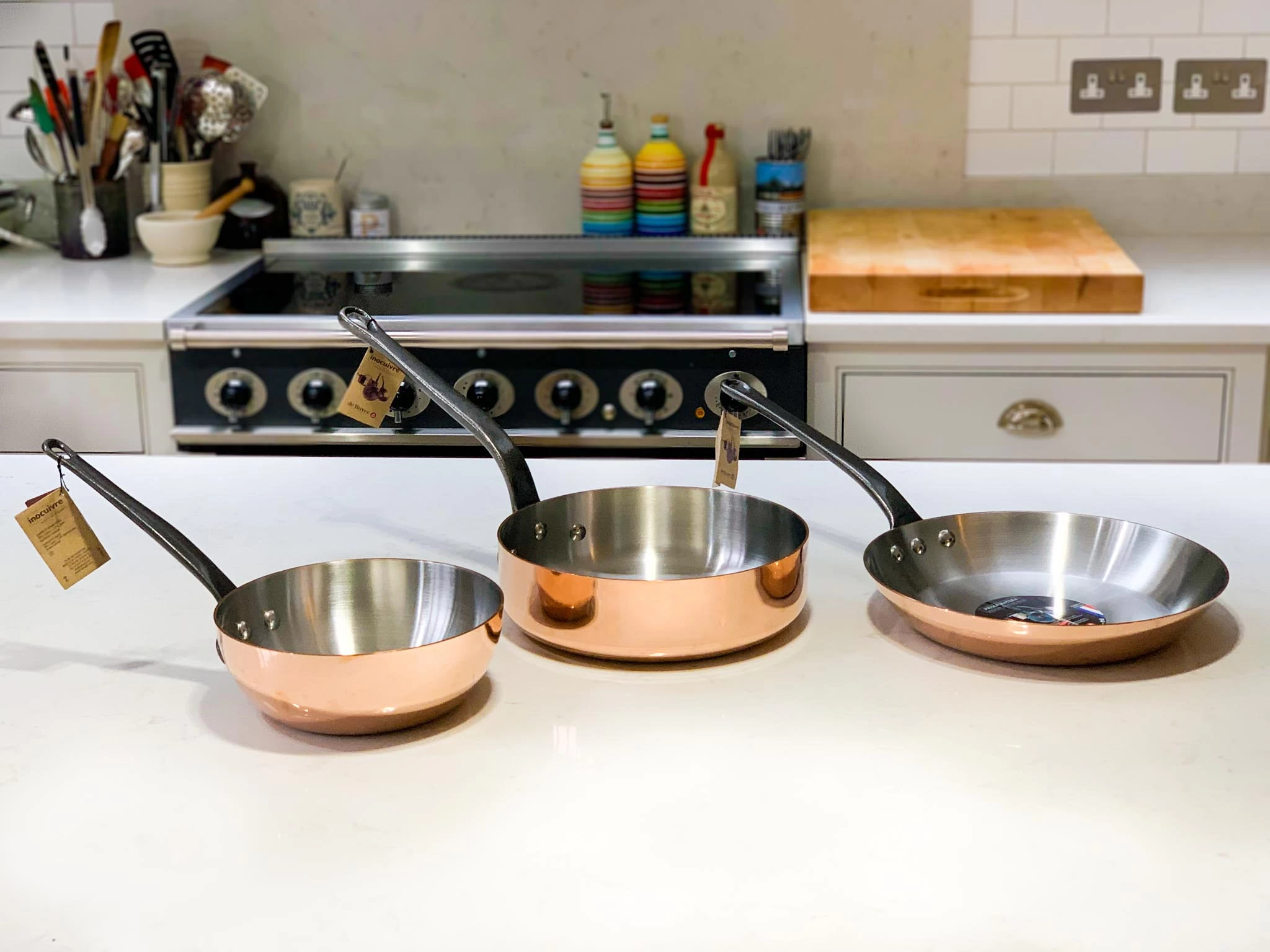 De Buyer Prima Matera Induction-Compatible Copper Saute Pan - Conical 4 De Buyer Prima Matera Induction-Compatible Copper Saute Pan - Conical - Image 4