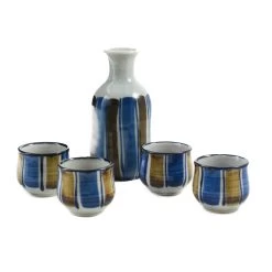 Shima Sake Set, 5 Pieces 5 Shima Sake Set, 5 Pieces -Sous Chef Kitchenware JA0148ShimaSakeSet 5Pieces2