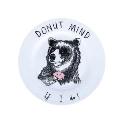 Donut Mind If I Do Side Plate, 20cm
