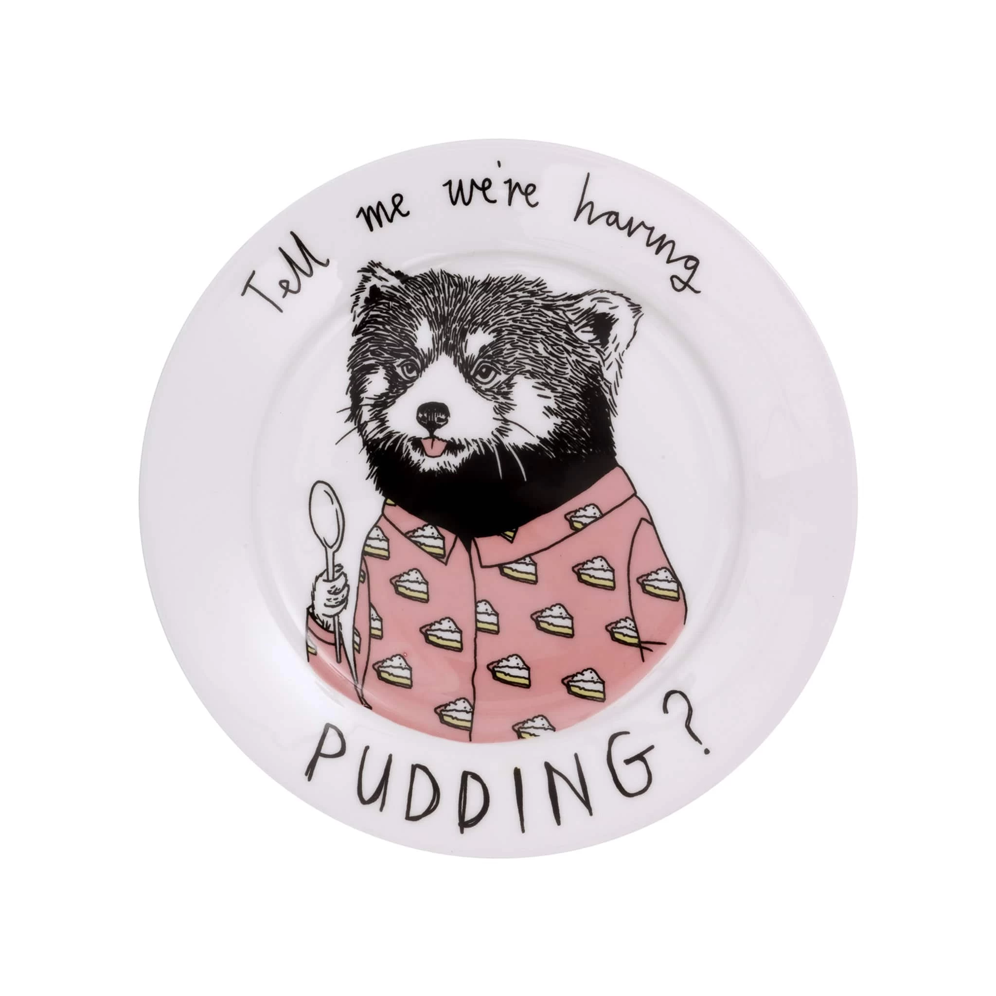 Tell Me We're Having Pudding Side Plate, 20cm 1 Tell Me We're Having Pudding Side Plate, 20cm