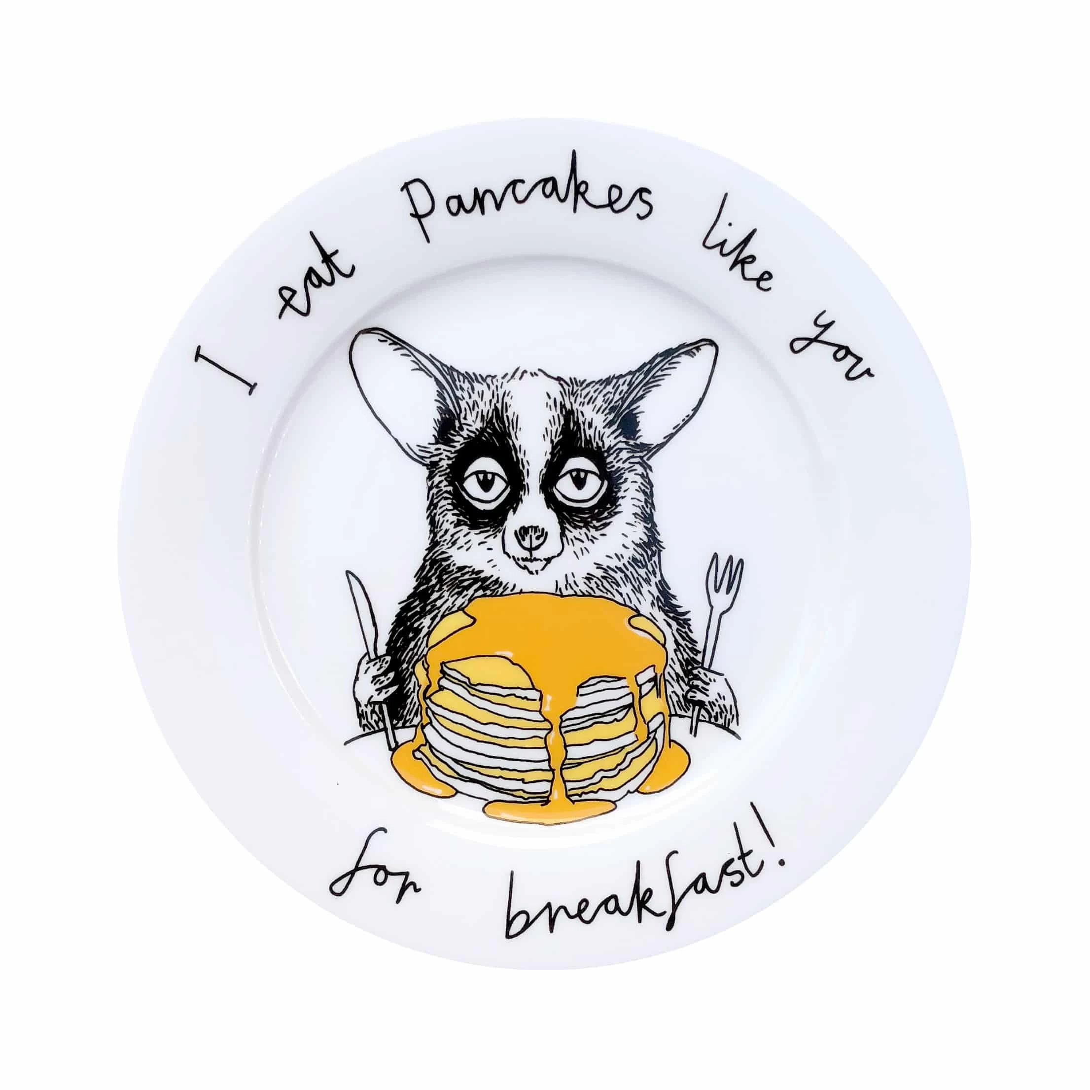 I Eat Pancakes Like You For Breakfast! Side Plate, 20cm 1 I Eat Pancakes Like You For Breakfast! Side Plate, 20cm