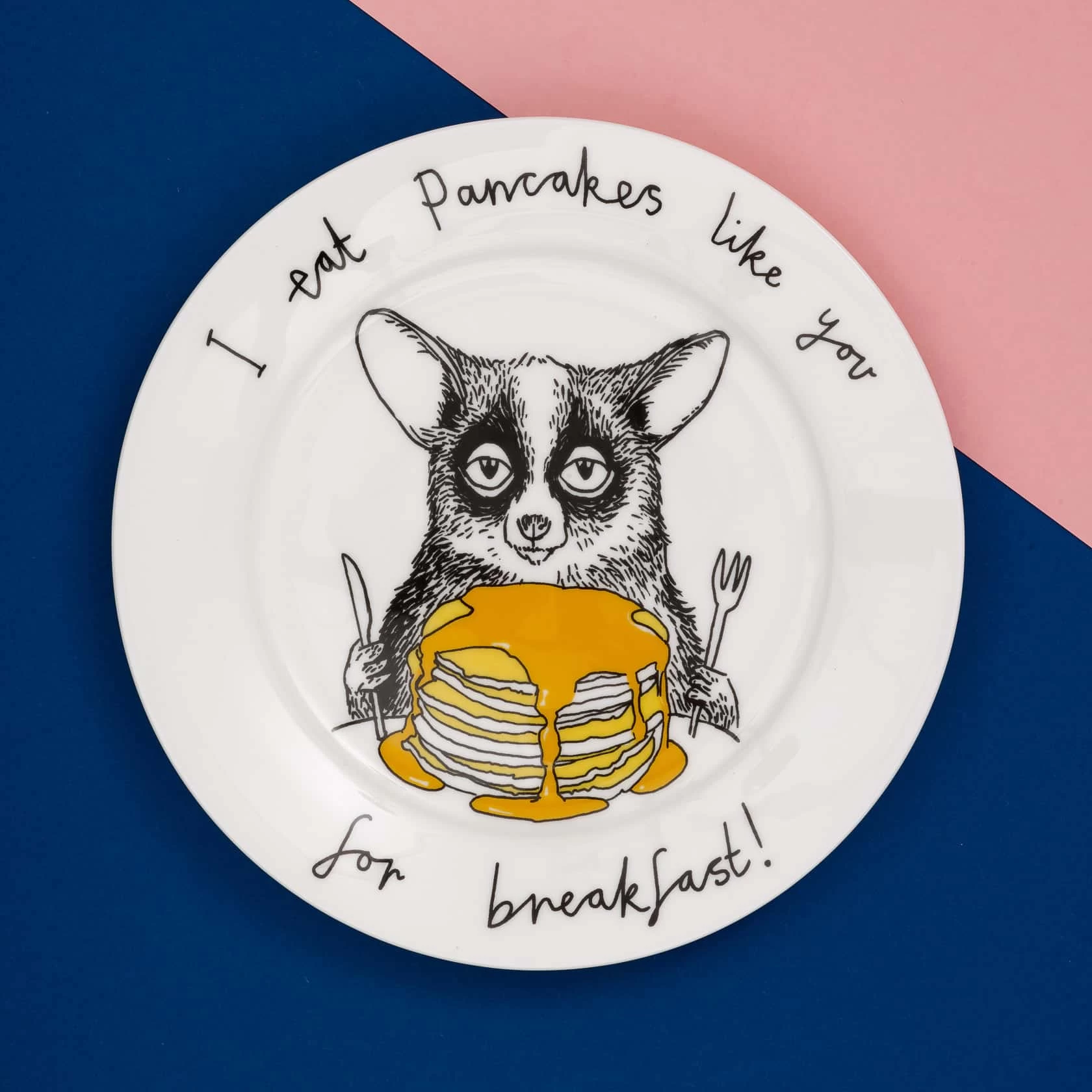 I Eat Pancakes Like You For Breakfast! Side Plate, 20cm 2 I Eat Pancakes Like You For Breakfast! Side Plate, 20cm - Image 2