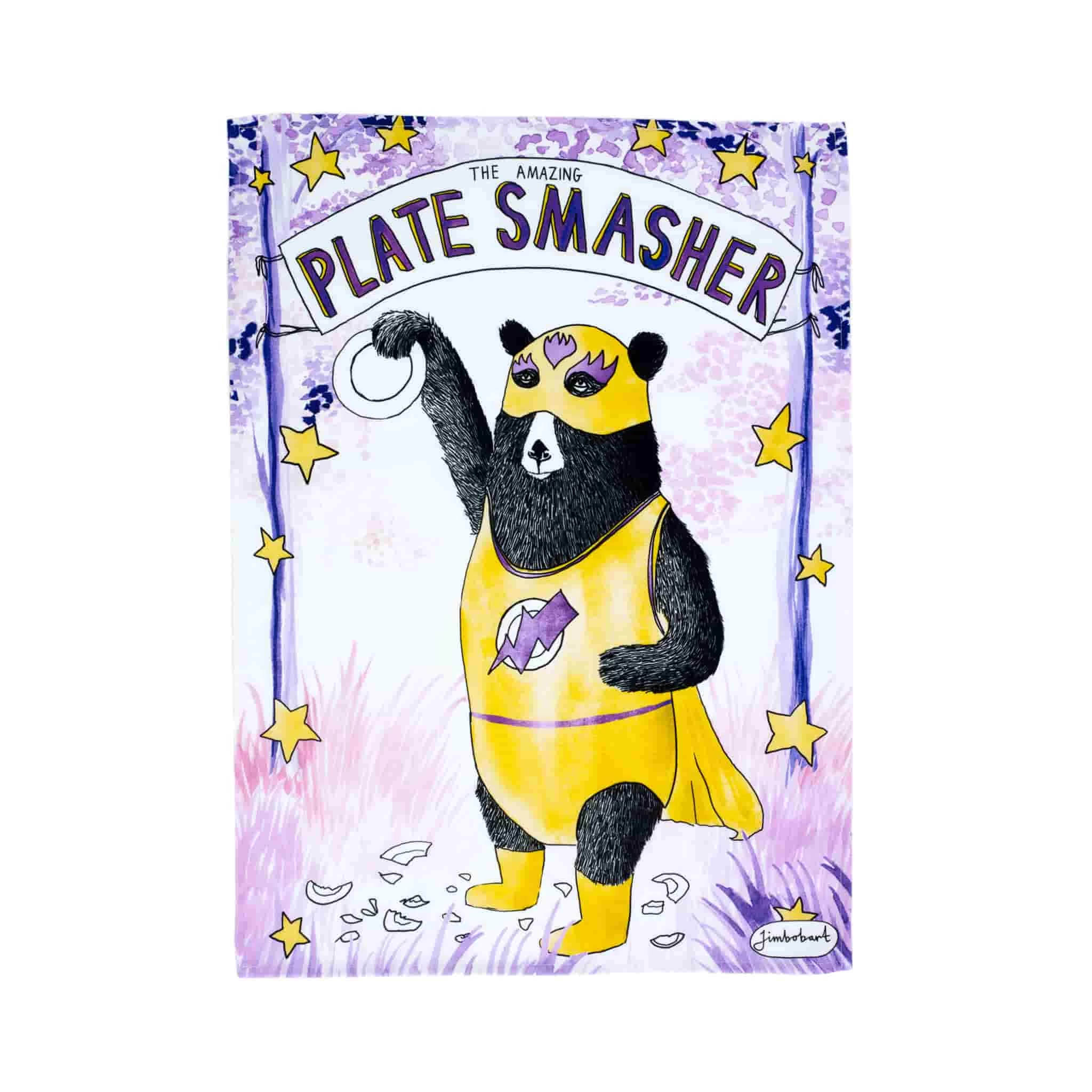 The Amazing Plate Smasher Tea Towel 1 The Amazing Plate Smasher Tea Towel