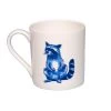 Blue Raccoon With Cupcakes Mug, 300ml