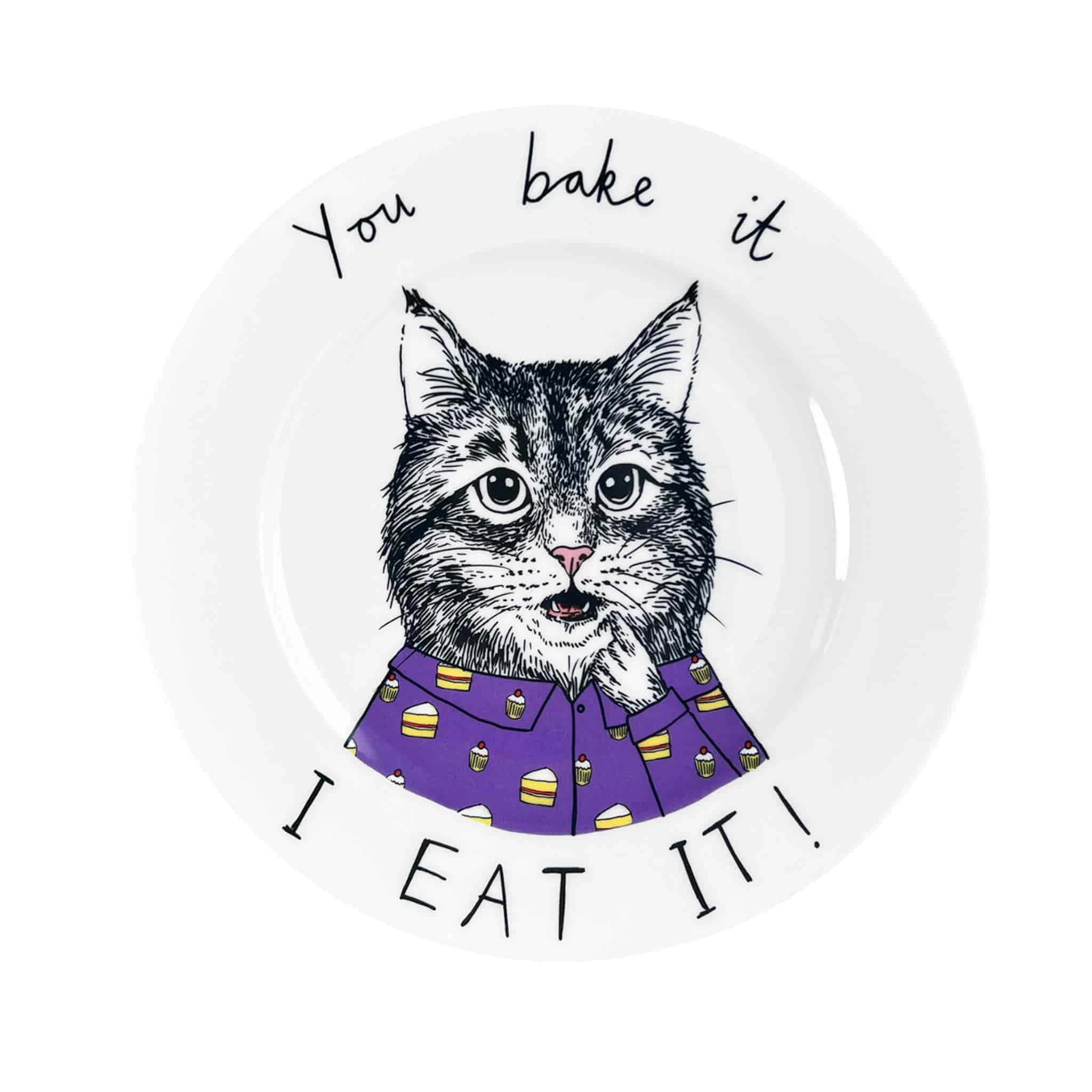 You Bake It I Eat It Side Plate, 20cm 1 You Bake It I Eat It Side Plate, 20cm