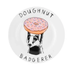 Doughnut Badgerer Side Plate, 20cm