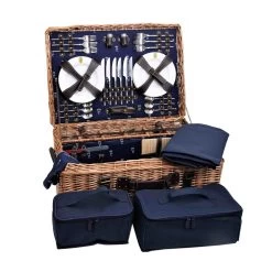 Champs-Elysees Navy Picnic Hamper -Sous Chef Kitchenware JD0015BChamps ElyseesNavyPicnicHamper 6Person2