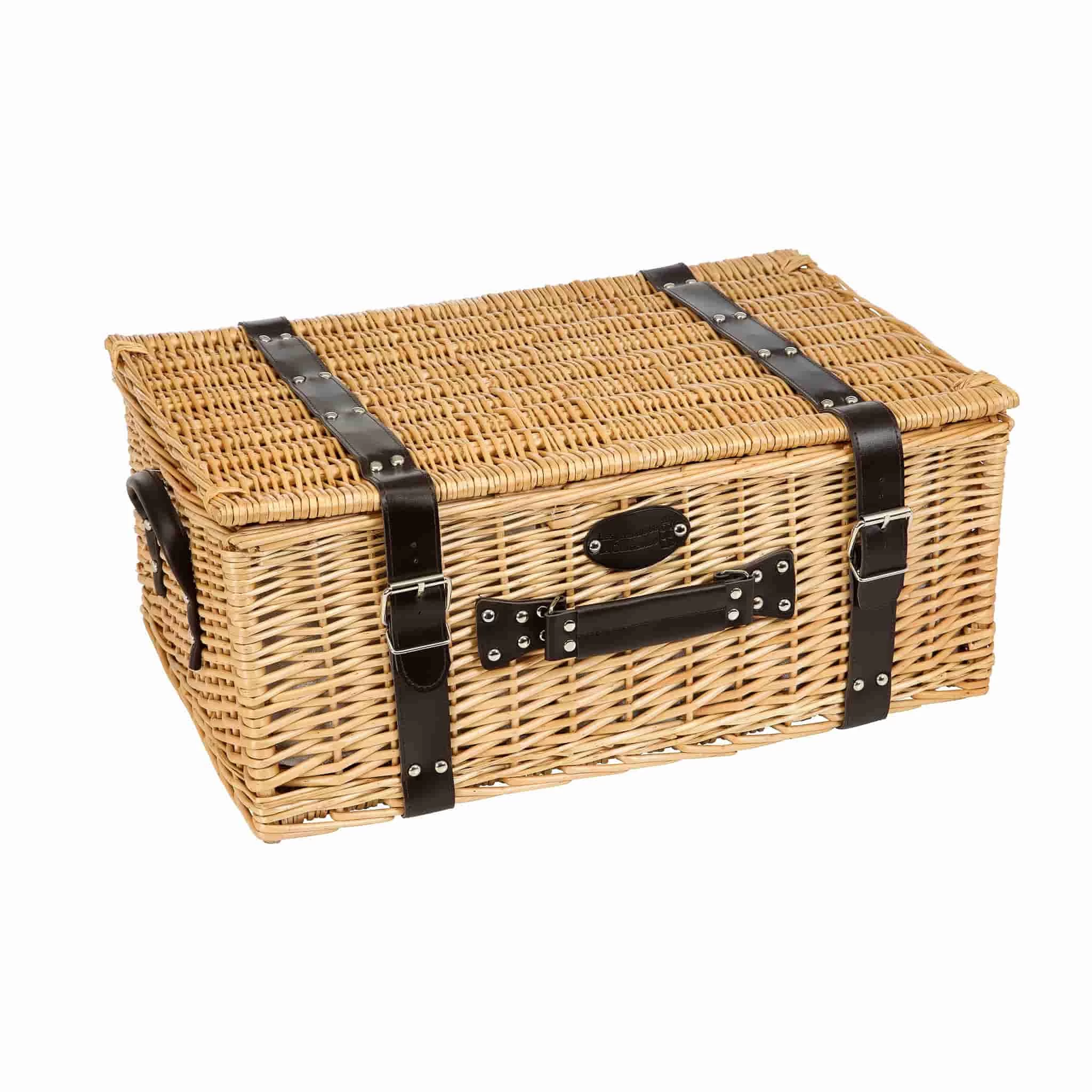 Louvre Natural Picnic Basket, 6 Person 2 Louvre Natural Picnic Basket, 6 Person - Image 2