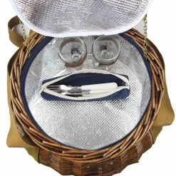 Tuileries Navy Picnic Basket, 2 Person -Sous Chef Kitchenware JD0018TuileriesNavyPicnicBasket 2Person3