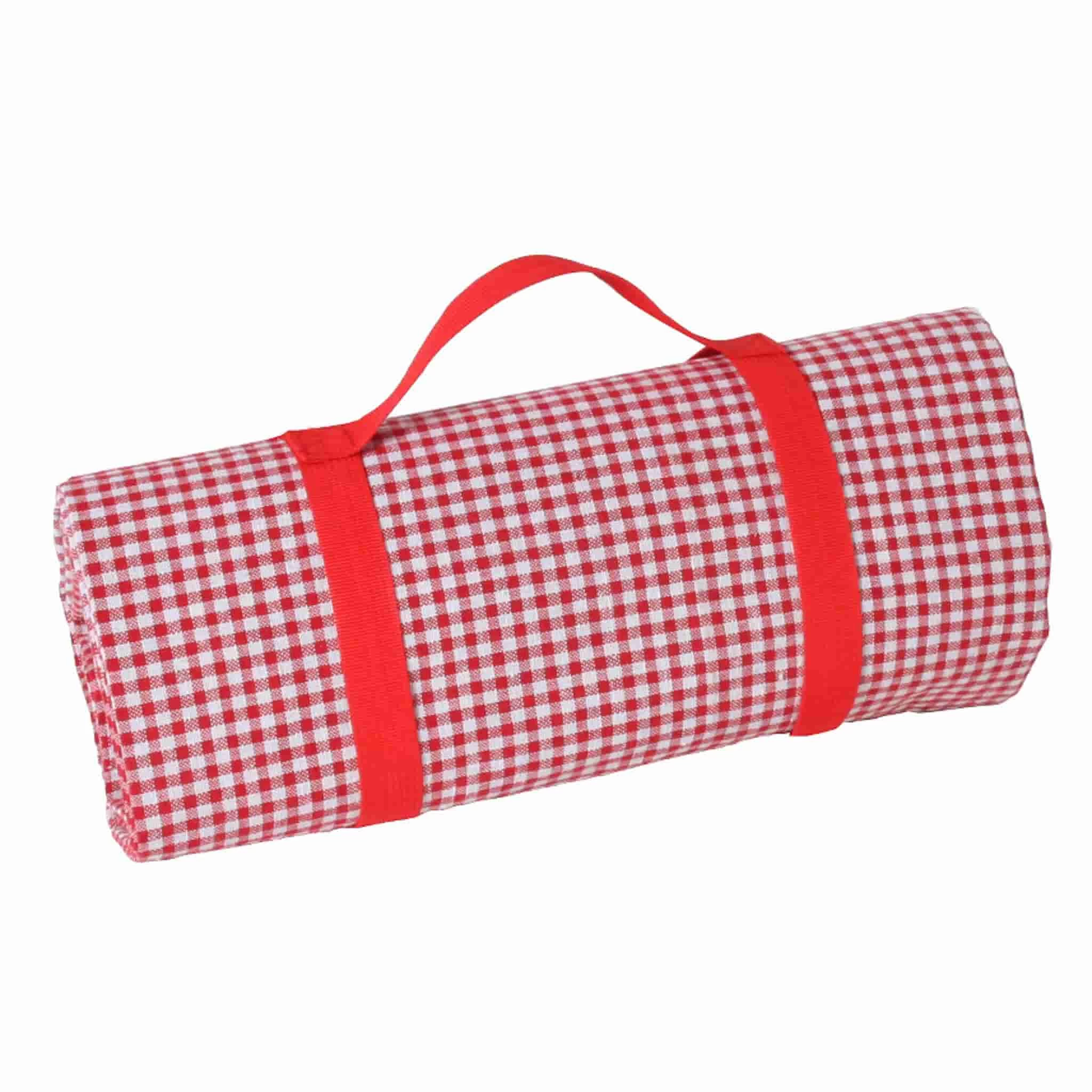 Red Gingham Picnic Blanket 1 Red Gingham Picnic Blanket