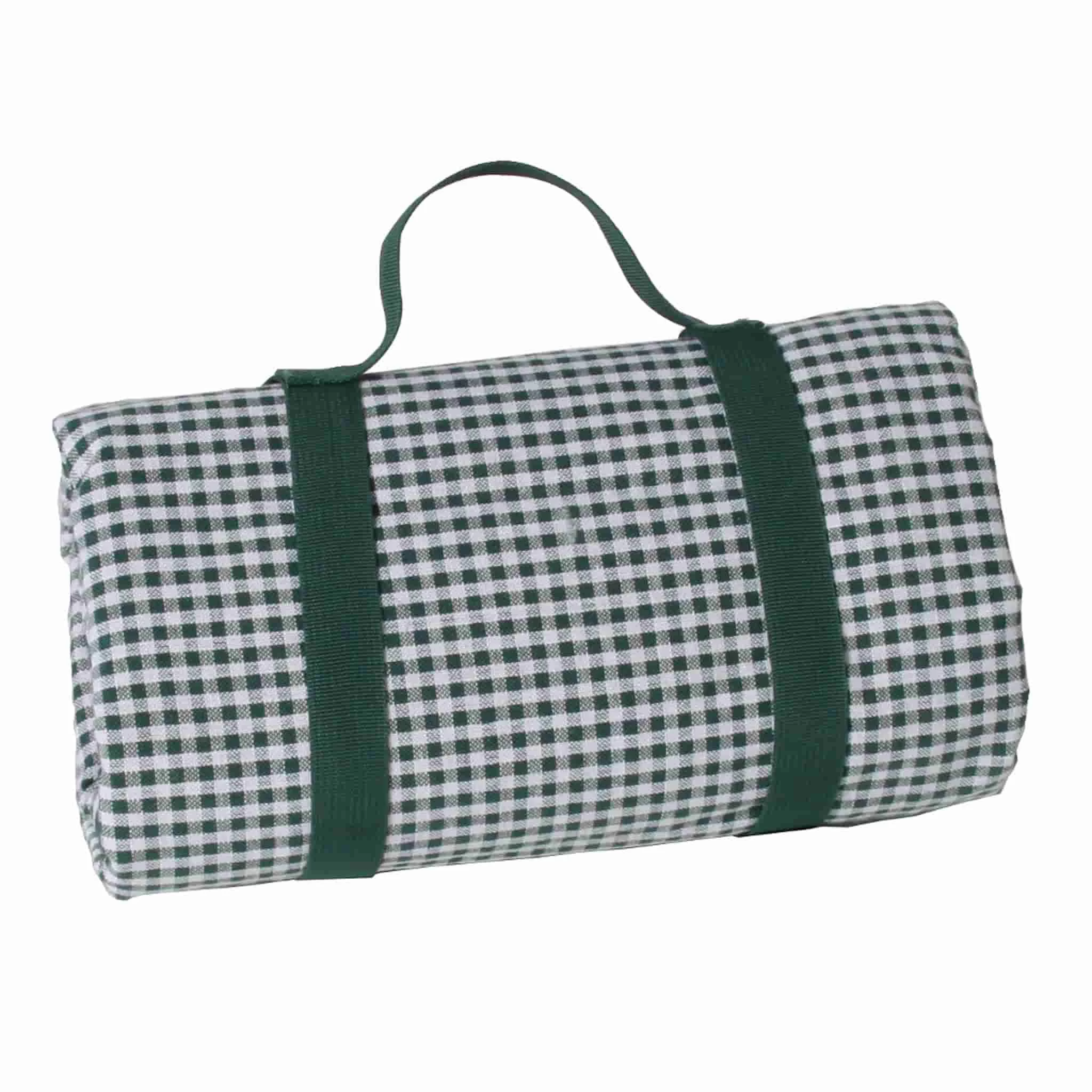 Green Gingham Picnic Blanket 1 Green Gingham Picnic Blanket