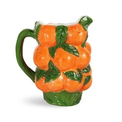 Orange Ceramic Jug, 1.5 Litres