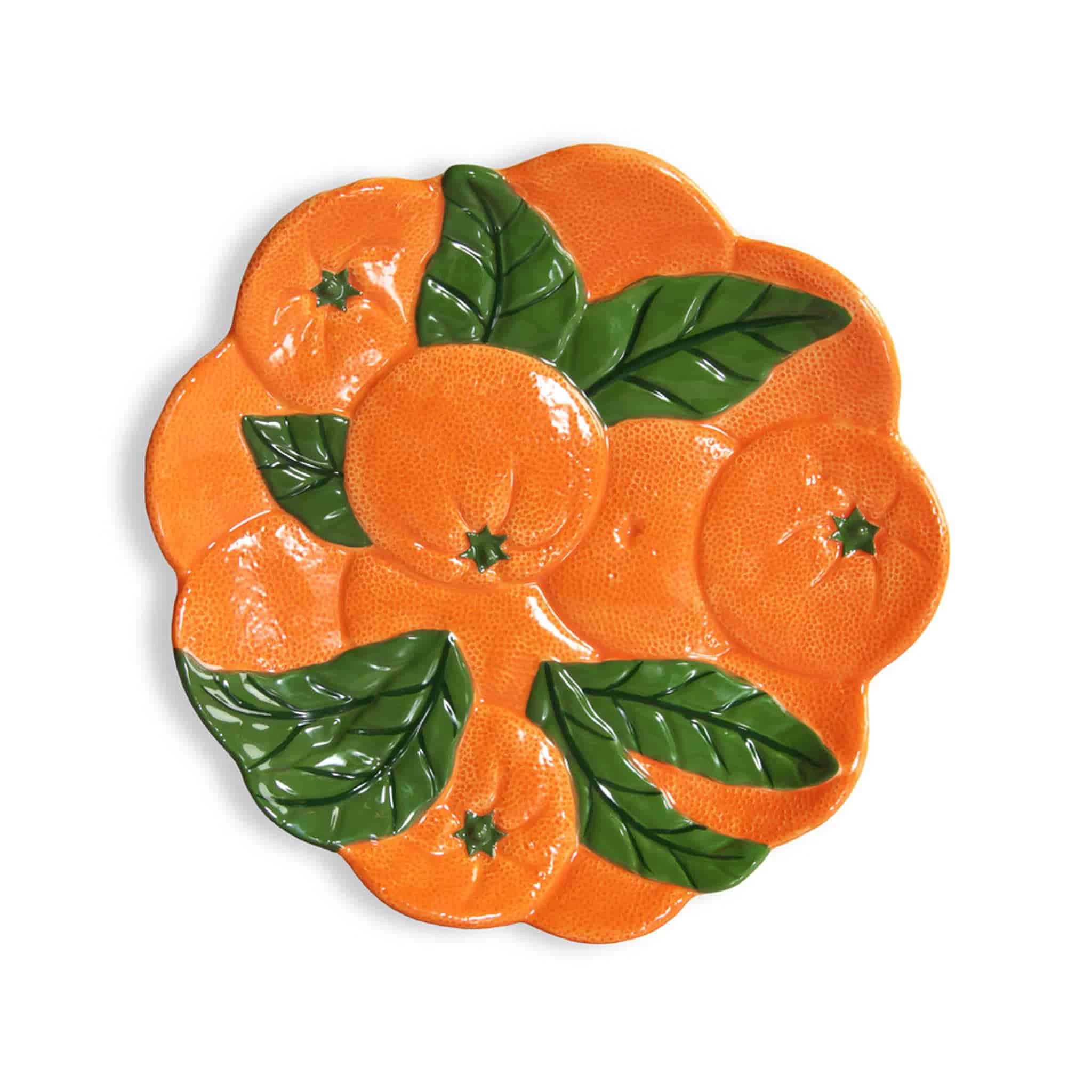 Orange Ceramic Plate, 23.5cm 1 Orange Ceramic Plate, 23.5cm