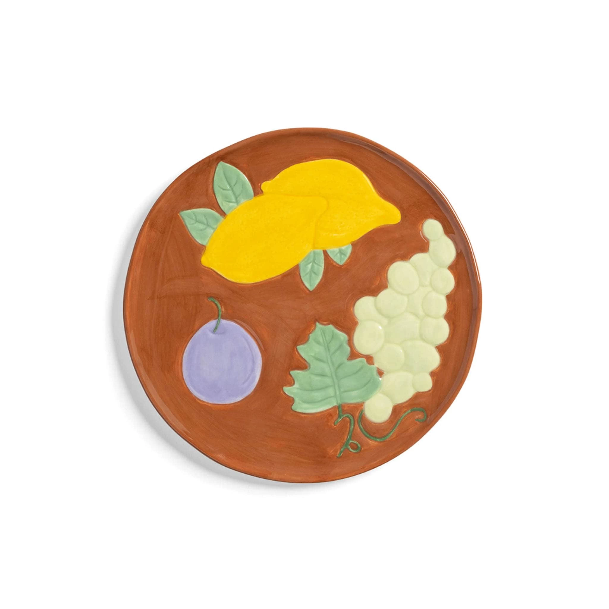 Set Of 4 Assorted Fruit Side Plates, 16cm 2 Set Of 4 Assorted Fruit Side Plates, 16cm - Image 2