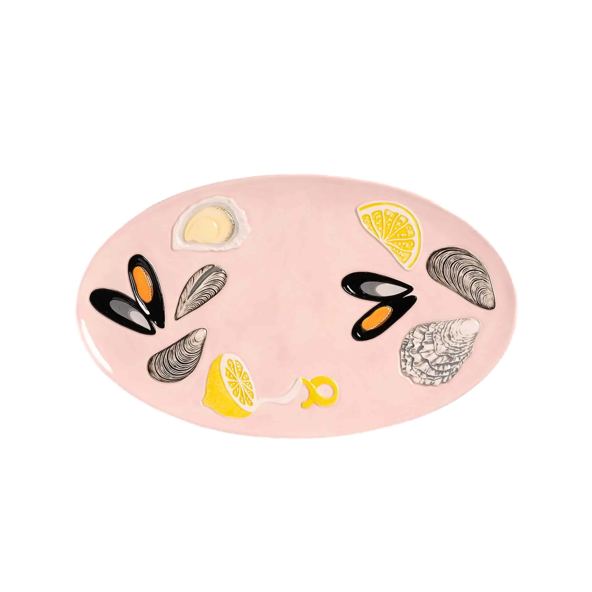 Oysters And Mussels Ceramic Platter 1 Oysters And Mussels Ceramic Platter