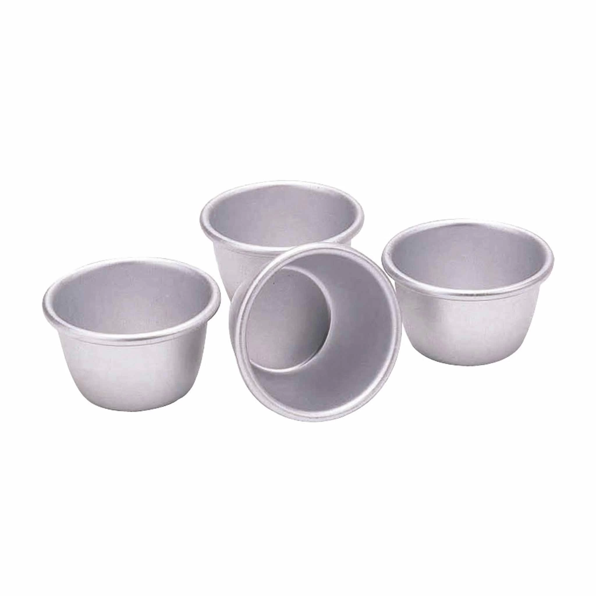 KitchenCraft Set Of 4 Anodised Mini Pudding Moulds 1 KitchenCraft Set Of 4 Anodised Mini Pudding Moulds
