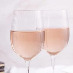 Set Of 2 Ribbed Wine Glasses 450ml 11 Set Of 2 Ribbed Wine Glasses 450ml -Sous Chef Kitchenware KI0081 RibbedWineGlasses450mlSetof2 lifestyle2