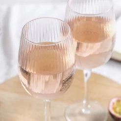 Set Of 2 Ribbed Wine Glasses 450ml 9 Set Of 2 Ribbed Wine Glasses 450ml -Sous Chef Kitchenware KI0081 RibbedWineGlasses450mlSetof2 lifestyle3