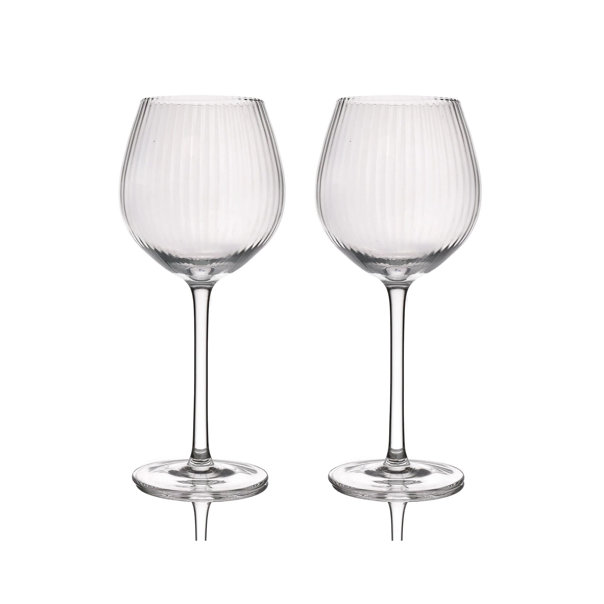Set Of 2 Ribbed Gin Coupe Glass 550ml 1 Set Of 2 Ribbed Gin Coupe Glass 550ml