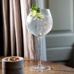 Set Of 2 Ribbed Gin Coupe Glass 550ml 11 Set Of 2 Ribbed Gin Coupe Glass 550ml -Sous Chef Kitchenware KI0083 RibbedGinCoupe550mlSetof2 lifestyle2