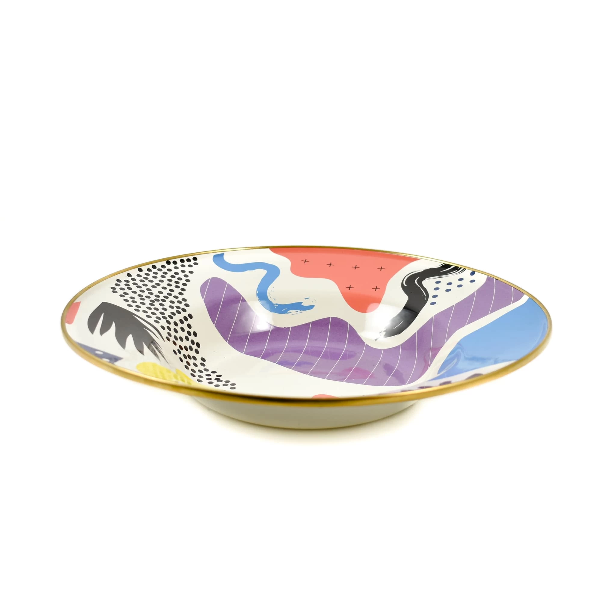 Abstract Enamel Large Serving Dish, 30cm 2 Abstract Enamel Large Serving Dish, 30cm - Image 2