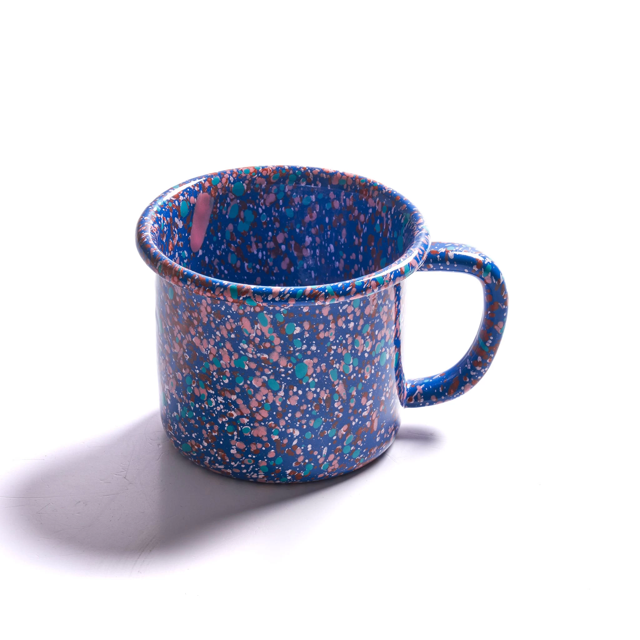 Splatter Fest Enamel Mug Cobalt, Blue 1 Splatter Fest Enamel Mug Cobalt, Blue