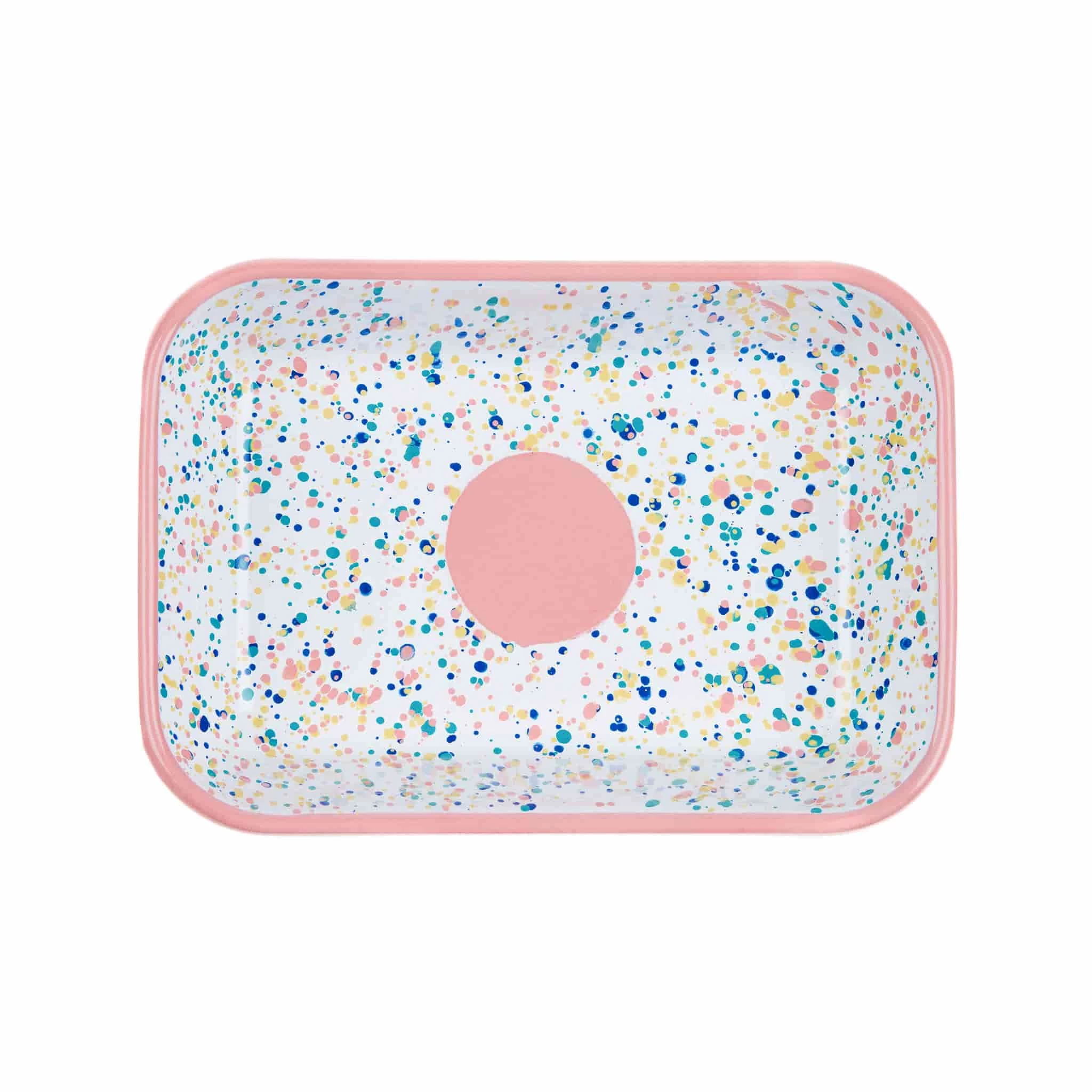 Pink Dot Enamel Roasting & Serving Dish 2 Pink Dot Enamel Roasting & Serving Dish - Image 2