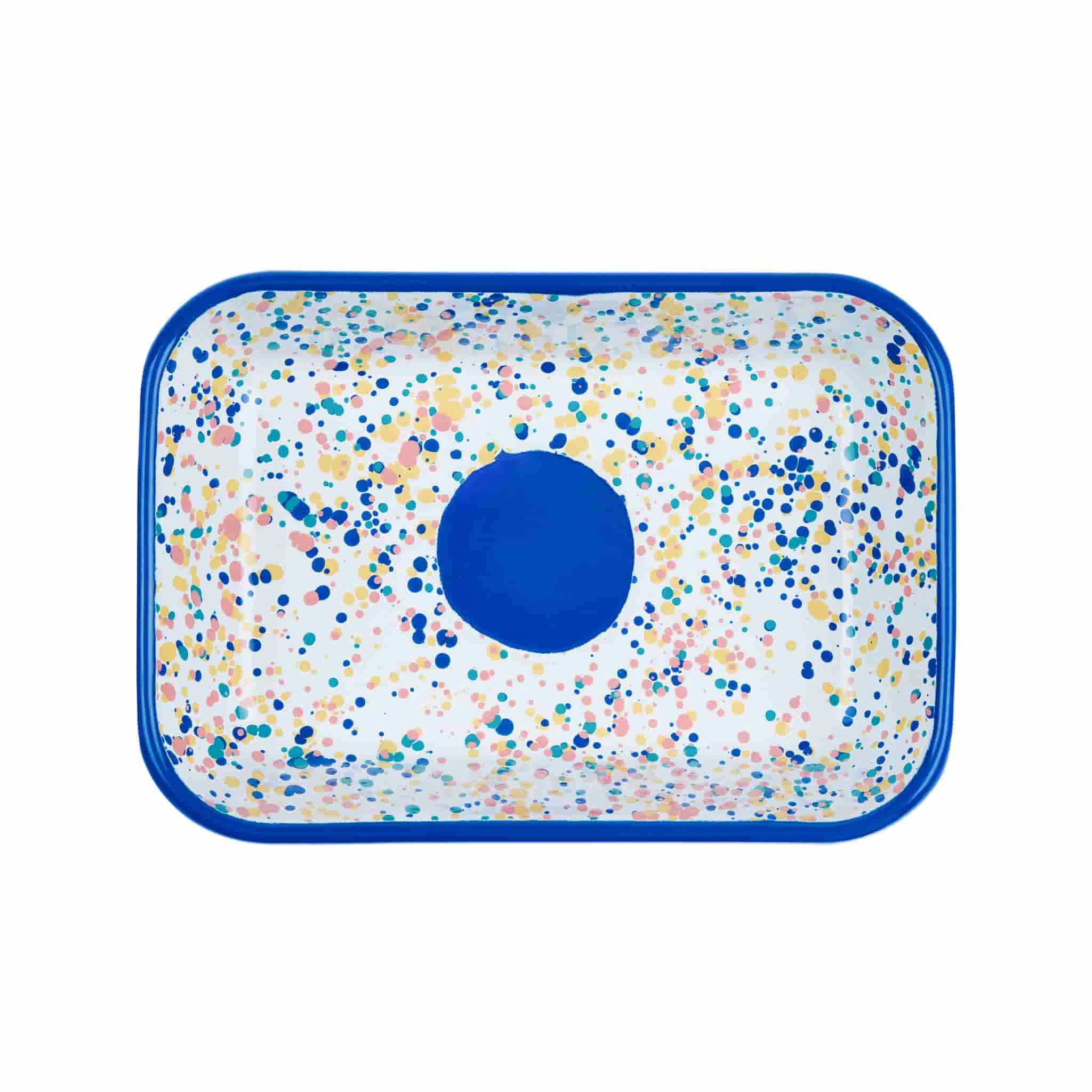 Blue Dot Enamel Roasting & Serving Dish 2 Blue Dot Enamel Roasting & Serving Dish - Image 2