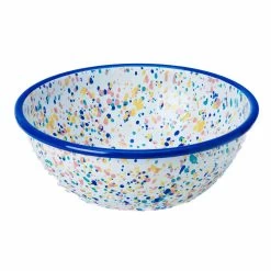 Blue Dot Enamel Salad Bowl -Sous Chef Kitchenware KP0088BBlueDotEnamelSaladBowl