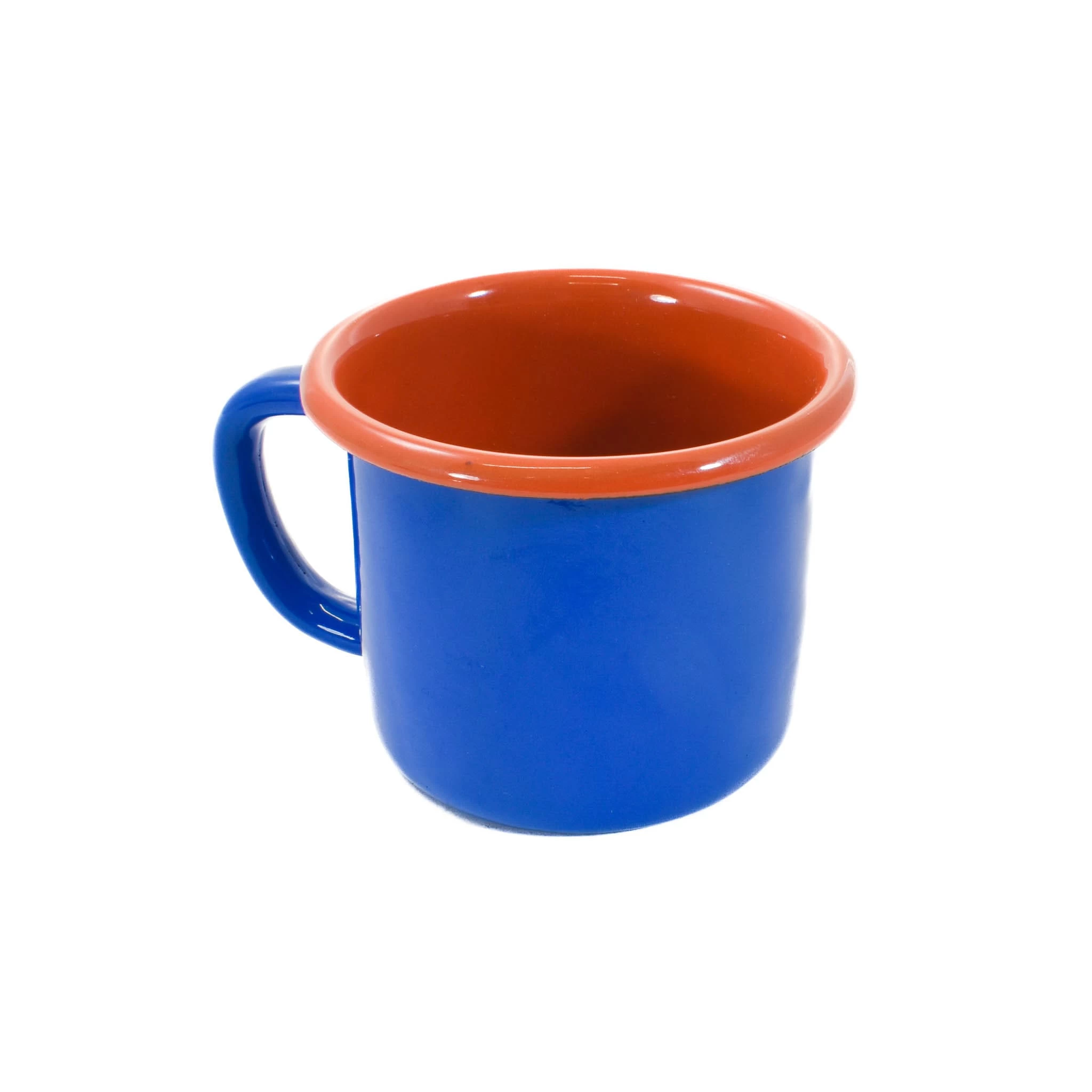Kapka X Sous Chef Colourblock Enamel Mug, Blue & Red 2 Kapka X Sous Chef Colourblock Enamel Mug, Blue & Red - Image 2
