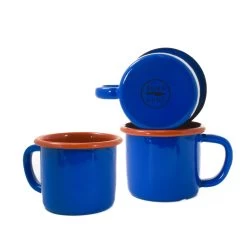 Kapka X Sous Chef Colourblock Enamel Mug, Blue & Red 7 Kapka X Sous Chef Colourblock Enamel Mug, Blue & Red -Sous Chef Kitchenware Kp01042
