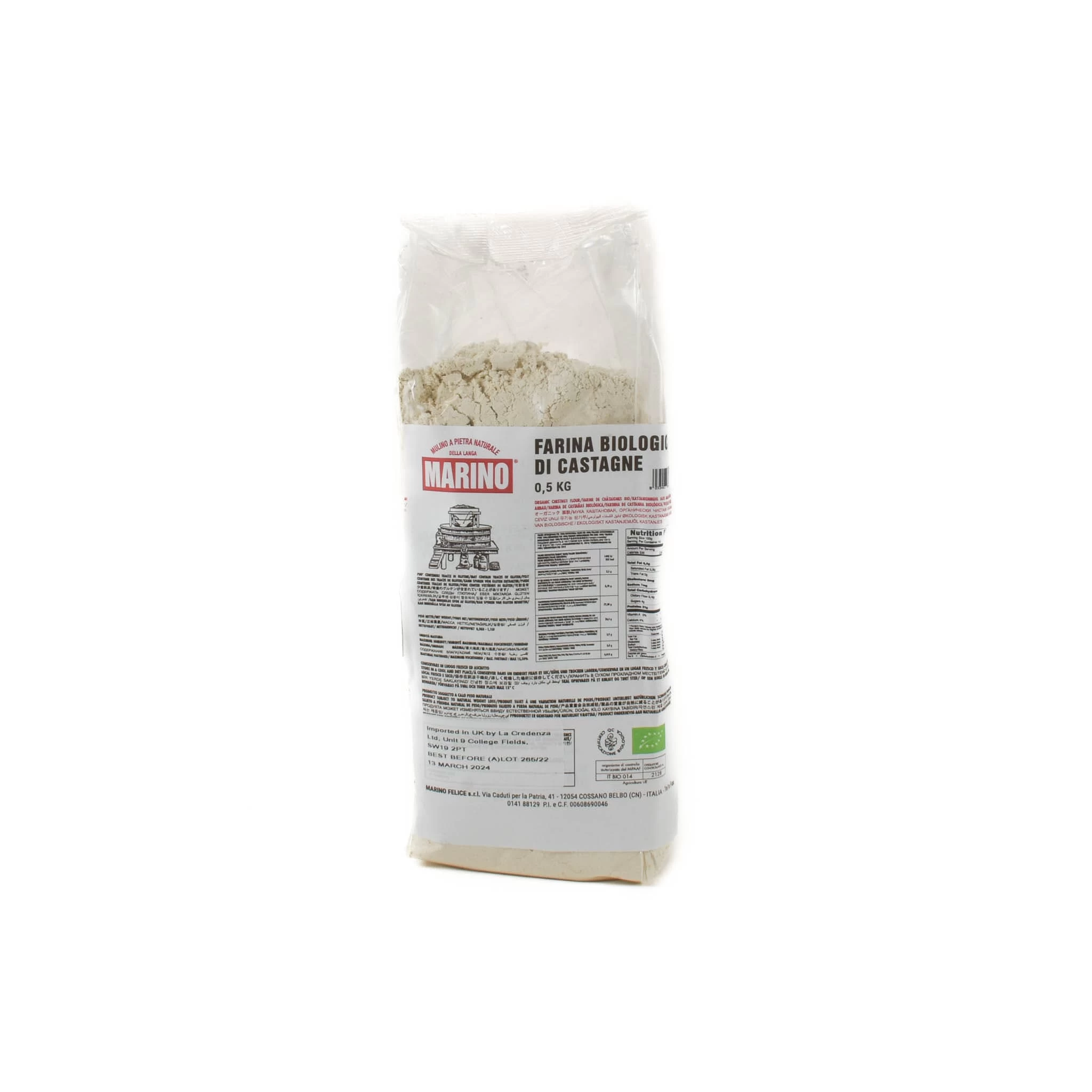 Mulino Marino Organic Chestnut Flour 500g 1 Mulino Marino Organic Chestnut Flour 500g