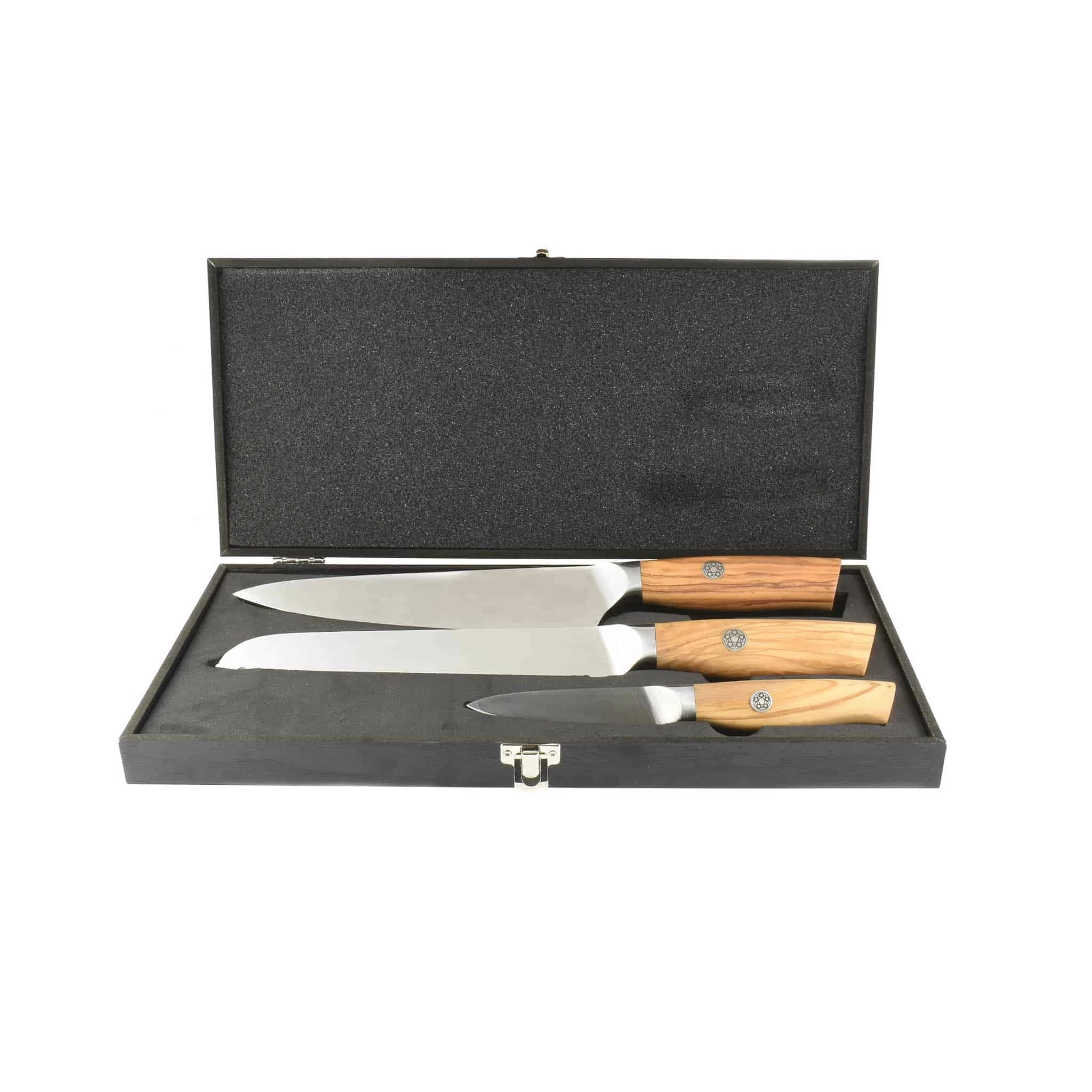 Olivewood Handle Knife Trio In Giftbox 10 Olivewood Handle Knife Trio In Giftbox - Image 10