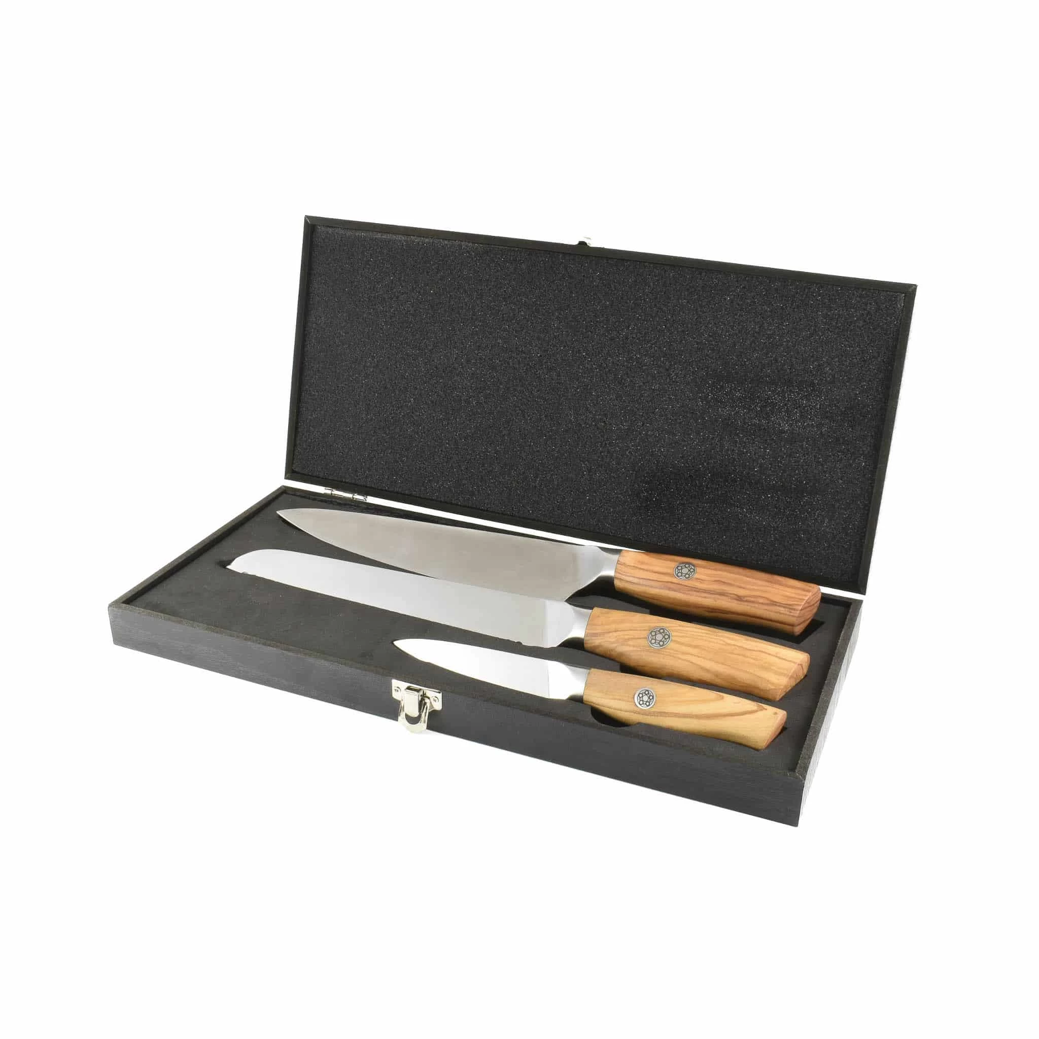 Olivewood Handle Knife Trio In Giftbox 8 Olivewood Handle Knife Trio In Giftbox - Image 8