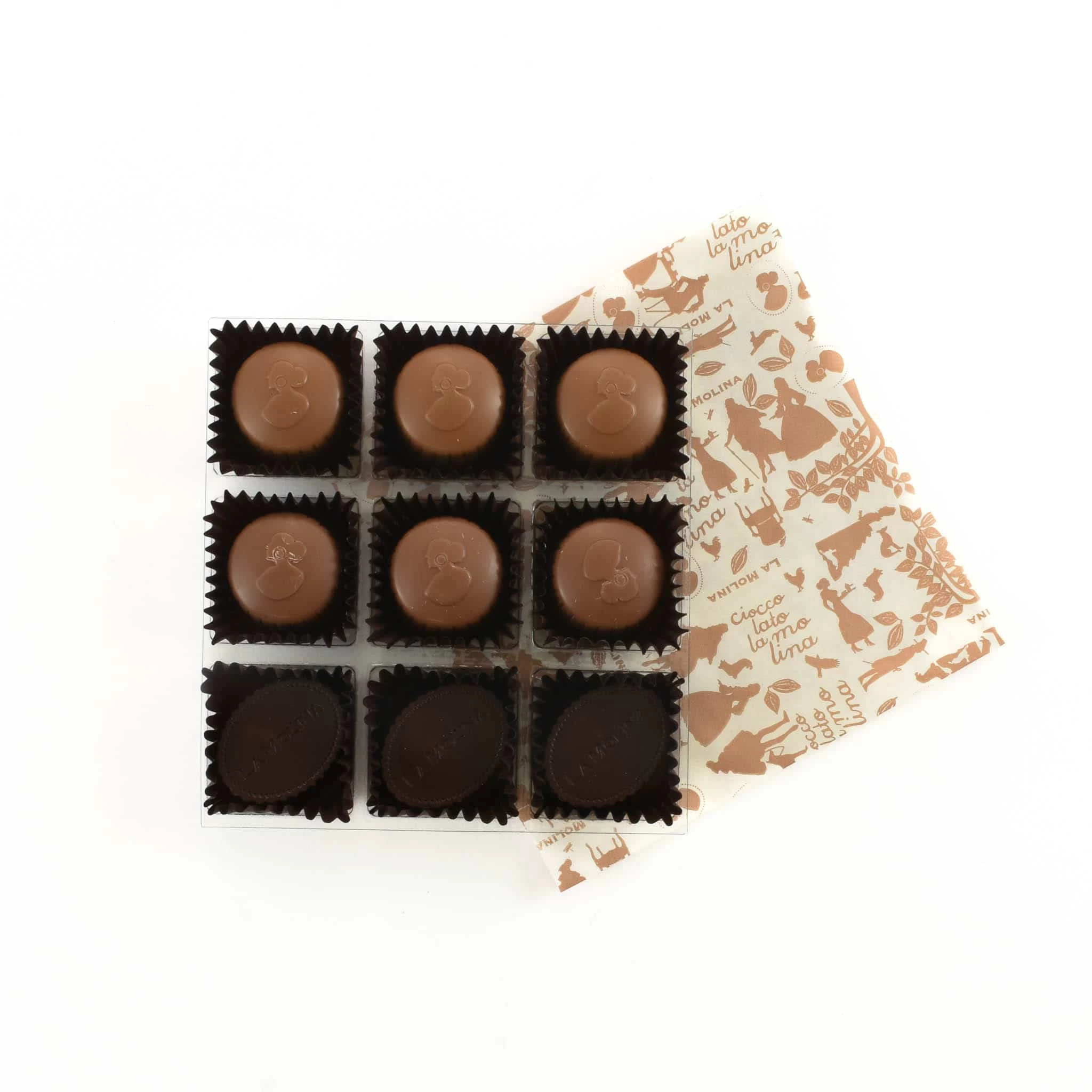 La Molina Box Of 9 Assorted Pralines, 105g 2 La Molina Box Of 9 Assorted Pralines, 105g - Image 2