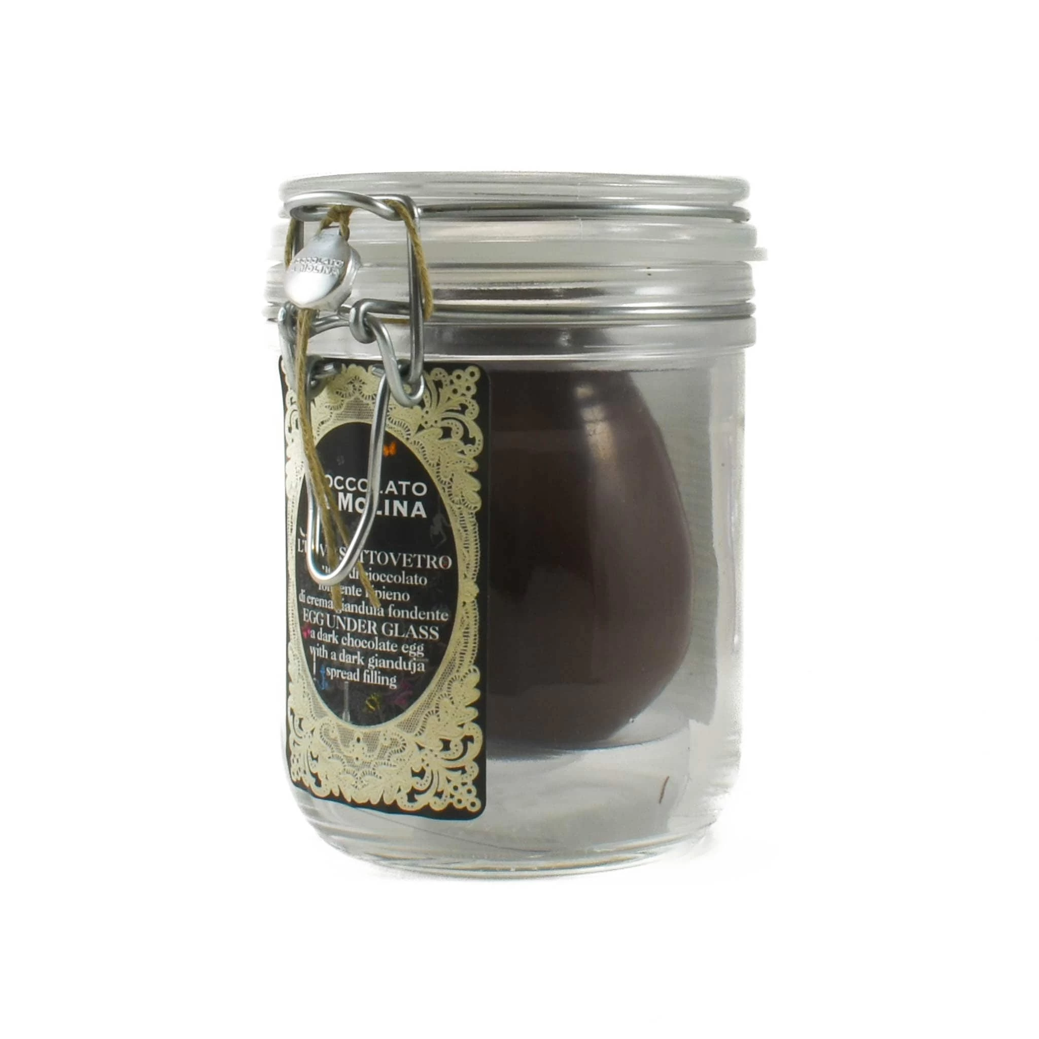 La Molina Dark Chocolate Easter Egg In Glass Jar, 220g 3 La Molina Dark Chocolate Easter Egg In Glass Jar, 220g - Image 3