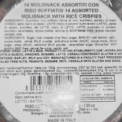 La Molina Milk And Blond Chocolate Bars With Rice Crispies, 16 Pieces 5 La Molina Milk And Blond Chocolate Bars With Rice Crispies, 16 Pieces -Sous Chef Kitchenware LM0021LaMolinaMilkandBlondChocolateBarswithRiceCrispies 16PiecesIngredients