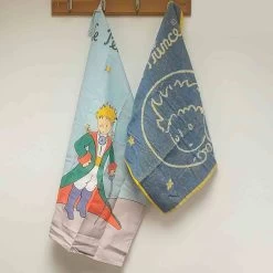 Le Petit Prince Washcloth & Tea Towel With Gift Box 8 Le Petit Prince Washcloth & Tea Towel With Gift Box -Sous Chef Kitchenware LPPTeatowels