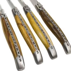 Laguiole En Aubrac Set Of 4 Full Handle Steak Knives, Pistachio Wood 5 Laguiole En Aubrac Set Of 4 Full Handle Steak Knives, Pistachio Wood -Sous Chef Kitchenware LR0001LaguioleenAubracSetof4FullHandleSteakKnives PistachioWood3