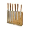 Laguiole En Aubrac Classic Knife Block Of 6 Kitchen Knives, Juniper