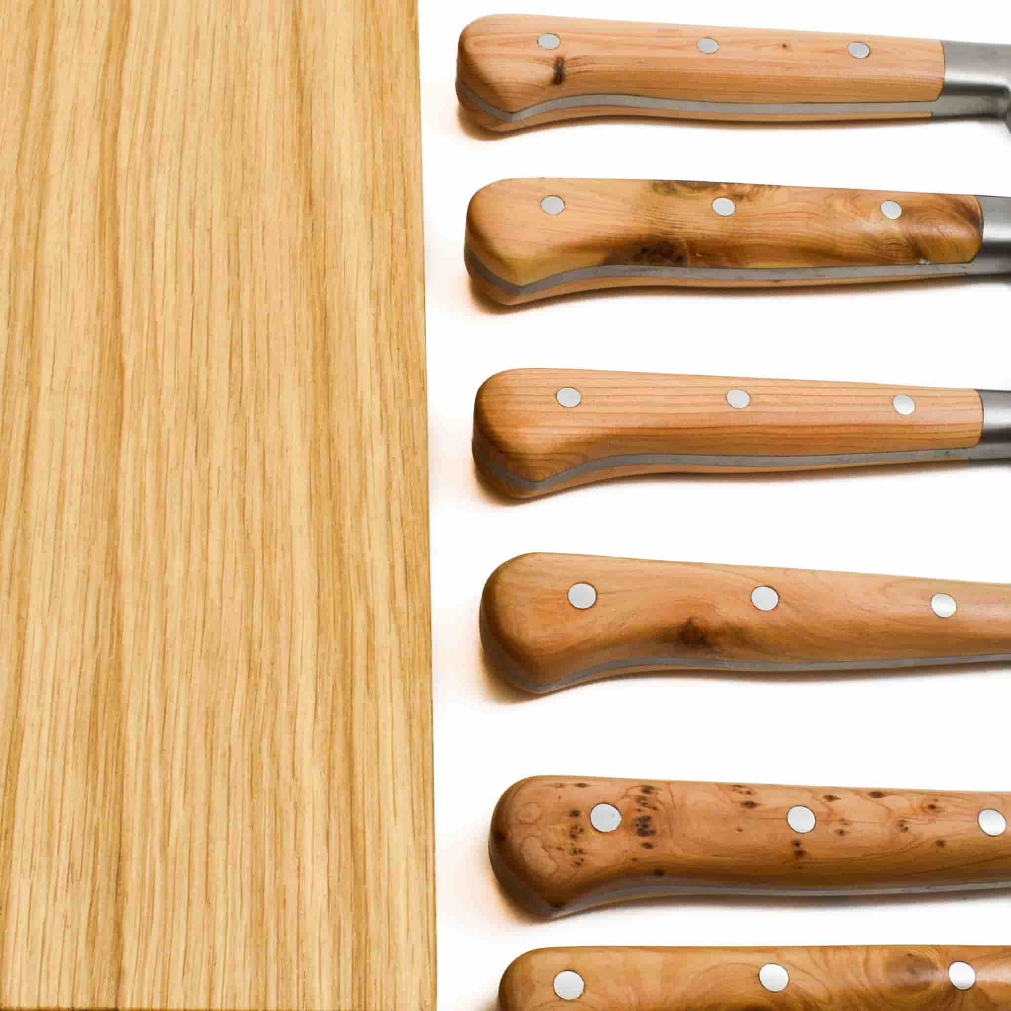 Laguiole En Aubrac Classic Knife Block Of 6 Kitchen Knives, Juniper 2 Laguiole En Aubrac Classic Knife Block Of 6 Kitchen Knives, Juniper - Image 2
